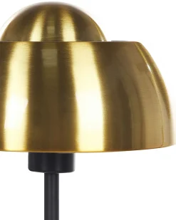 Hot Beliani Lampada da tavolo SENETTE Metallo Nero/Oro Oro Nero