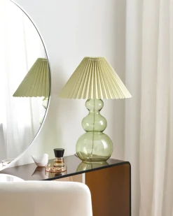 Beliani Lampada da tavolo SENGWA Vetro Verde