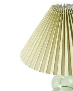 Beliani Lampada da tavolo SENGWA Vetro Verde