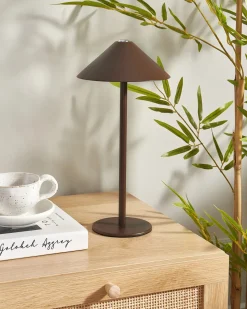 Best Beliani Lampada da tavolo senza fili a LED FRANCOLI con dimmer Metallo Marrone