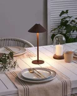 Best Beliani Lampada da tavolo senza fili a LED FRANCOLI con dimmer Metallo Marrone