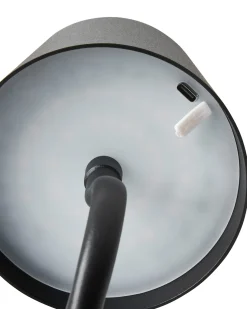 Discount Beliani Lampada da tavolo senza fili a LED VOUGA con dimmer Metallo Nero