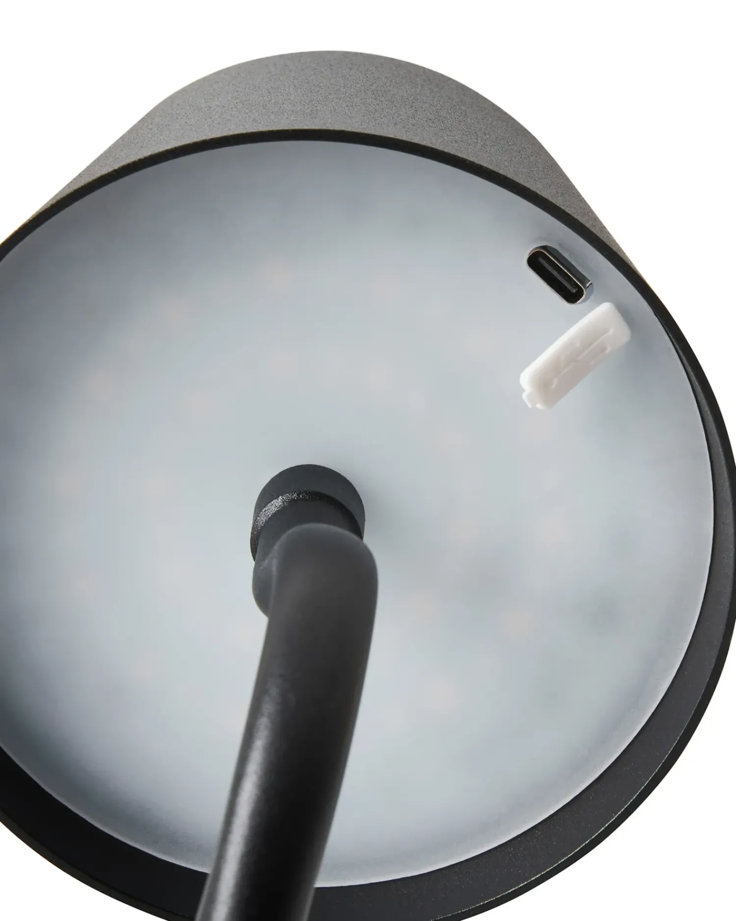 Discount Beliani Lampada da tavolo senza fili a LED VOUGA con dimmer Metallo Nero