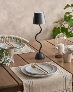 Discount Beliani Lampada da tavolo senza fili a LED VOUGA con dimmer Metallo Nero