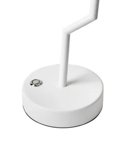 Hot Beliani Lampada da tavolo senza fili a LED ALVIELA con dimmer Metallo Bianco Bianco Marrone