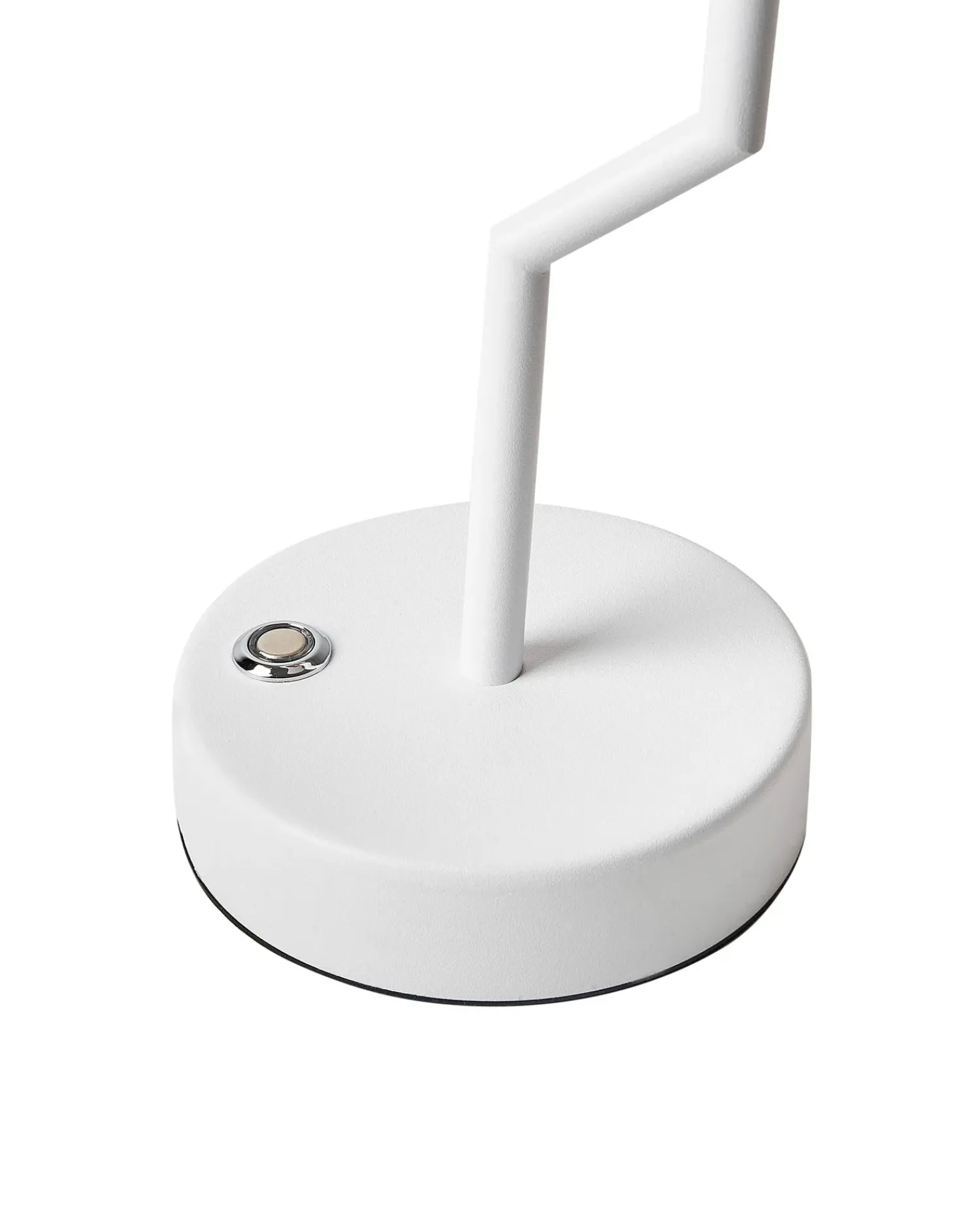Hot Beliani Lampada da tavolo senza fili a LED ALVIELA con dimmer Metallo Bianco Bianco Marrone