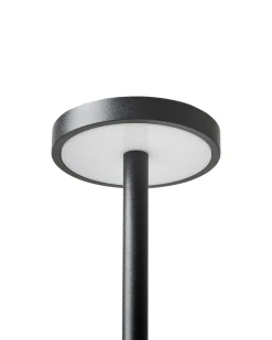Best Beliani Lampada da tavolo senza fili a LED LIZANDRO con dimmer Metallo Nero
