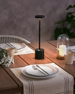 Best Beliani Lampada da tavolo senza fili a LED LIZANDRO con dimmer Metallo Nero