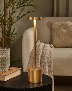 Clearance Beliani Lampada da tavolo senza fili a LED LIZANDRO con dimmer Metallo Oro