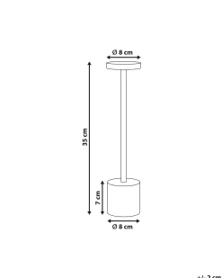 Clearance Beliani Lampada da tavolo senza fili a LED LIZANDRO con dimmer Metallo Oro