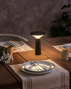 New Beliani Lampada da tavolo senza fili a LED LEVIRA con dimmer Metallo Nero