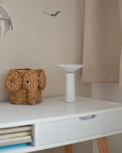 Best Beliani Lampada da tavolo senza fili a LED LEVIRA con dimmer Metallo Bianco