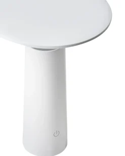 Best Beliani Lampada da tavolo senza fili a LED LEVIRA con dimmer Metallo Bianco