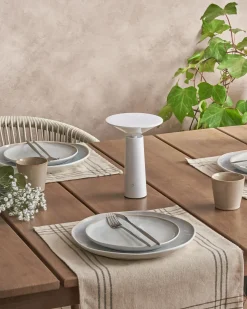 Best Beliani Lampada da tavolo senza fili a LED LEVIRA con dimmer Metallo Bianco