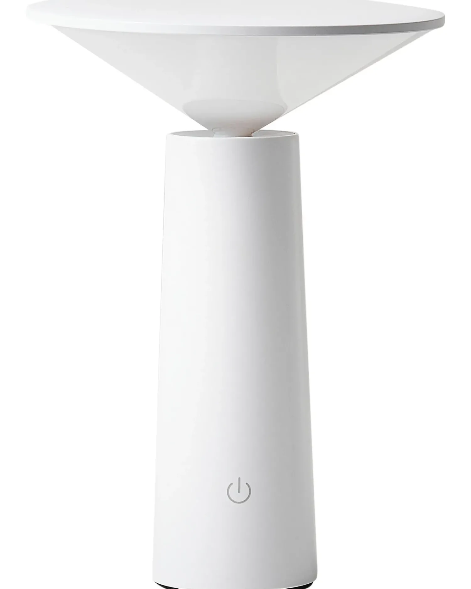 Best Beliani Lampada da tavolo senza fili a LED LEVIRA con dimmer Metallo Bianco