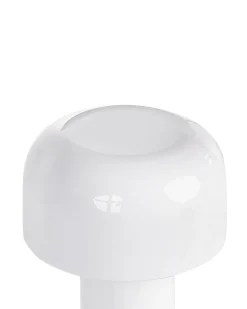 New Beliani Lampada da tavolo senza fili a LED BESOS con dimmer Metallo Bianco