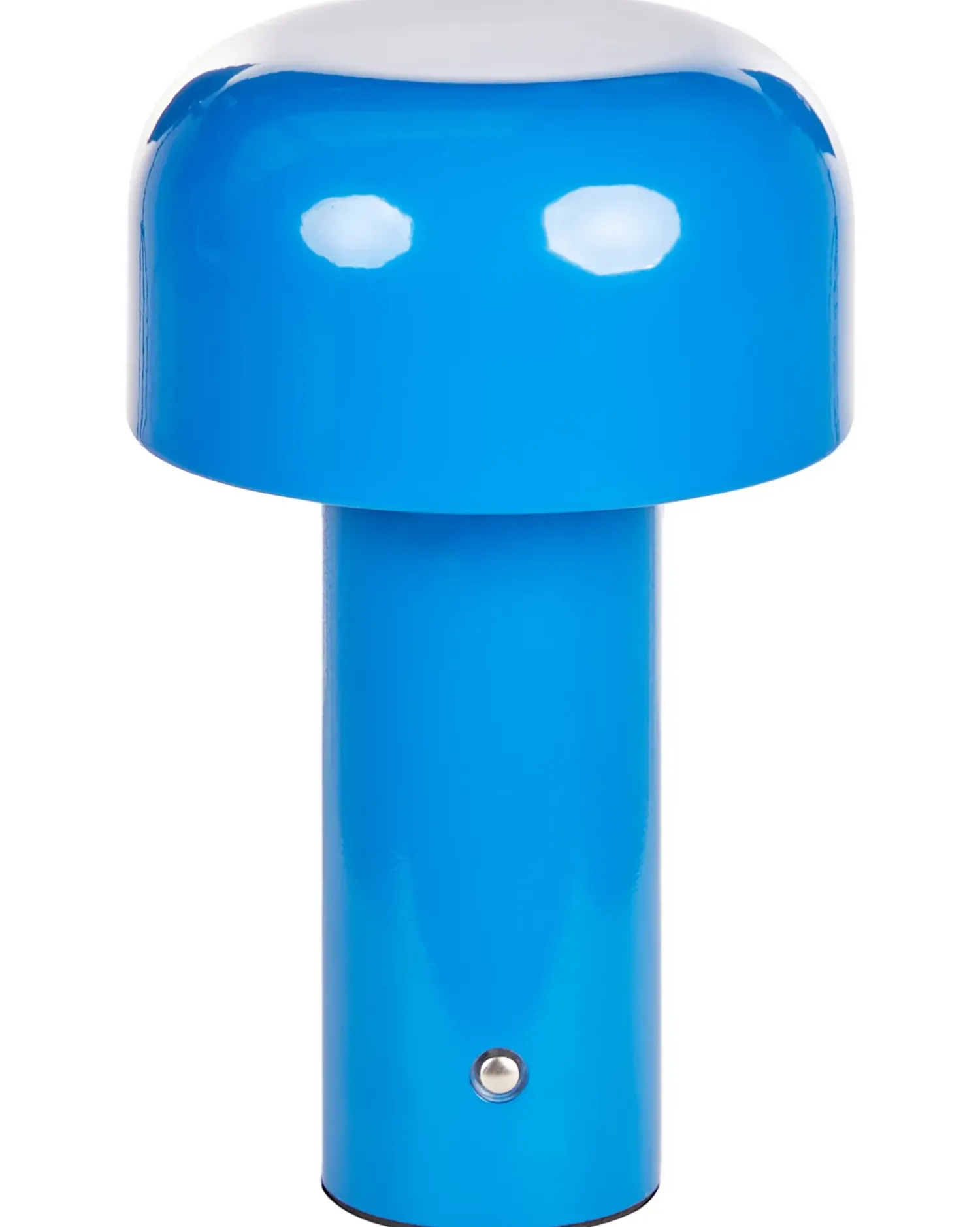 Beliani Lampada da tavolo senza fili a LED BESOS con dimmer Metallo Blu