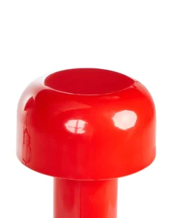 New Beliani Lampada da tavolo senza fili a LED BESOS con dimmer Metallo Rosso