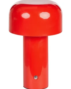 New Beliani Lampada da tavolo senza fili a LED BESOS con dimmer Metallo Rosso