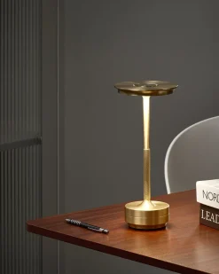 Online Beliani Lampada da tavolo senza fili a LED MAGO con dimmer Metallo Oro