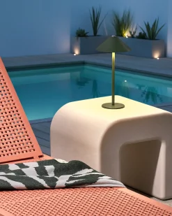 Online Beliani Lampada da tavolo senza fili a LED MODJO con dimmer Metallo Verde