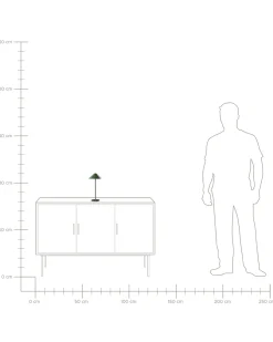 Online Beliani Lampada da tavolo senza fili a LED MODJO con dimmer Metallo Verde