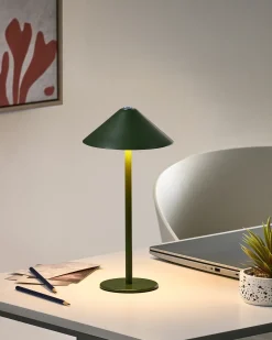 Online Beliani Lampada da tavolo senza fili a LED MODJO con dimmer Metallo Verde