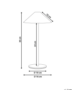 Discount Beliani Lampada da tavolo senza fili a LED MODJO con dimmer Metallo Rosso