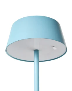 Discount Beliani Lampada da tavolo senza fili a LED GUDER con dimmer Metallo Blu