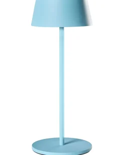Discount Beliani Lampada da tavolo senza fili a LED GUDER con dimmer Metallo Blu