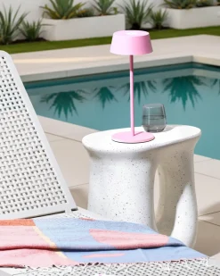 Online Beliani Lampada da tavolo senza fili a LED GUDER con dimmer Metallo Rosa