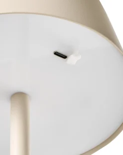 Sale Beliani Lampada da tavolo senza fili a LED GUDER con dimmer Metallo Beige