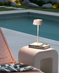 Sale Beliani Lampada da tavolo senza fili a LED GUDER con dimmer Metallo Beige