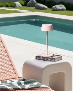 Sale Beliani Lampada da tavolo senza fili a LED GUDER con dimmer Metallo Beige