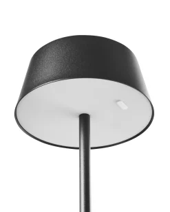 Beliani Lampada da tavolo senza fili a LED GUDER con dimmer Metallo Nero