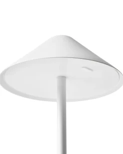 New Beliani Lampada da tavolo senza fili a LED FRANCOLI con dimmer Metallo Bianco