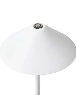 New Beliani Lampada da tavolo senza fili a LED FRANCOLI con dimmer Metallo Bianco