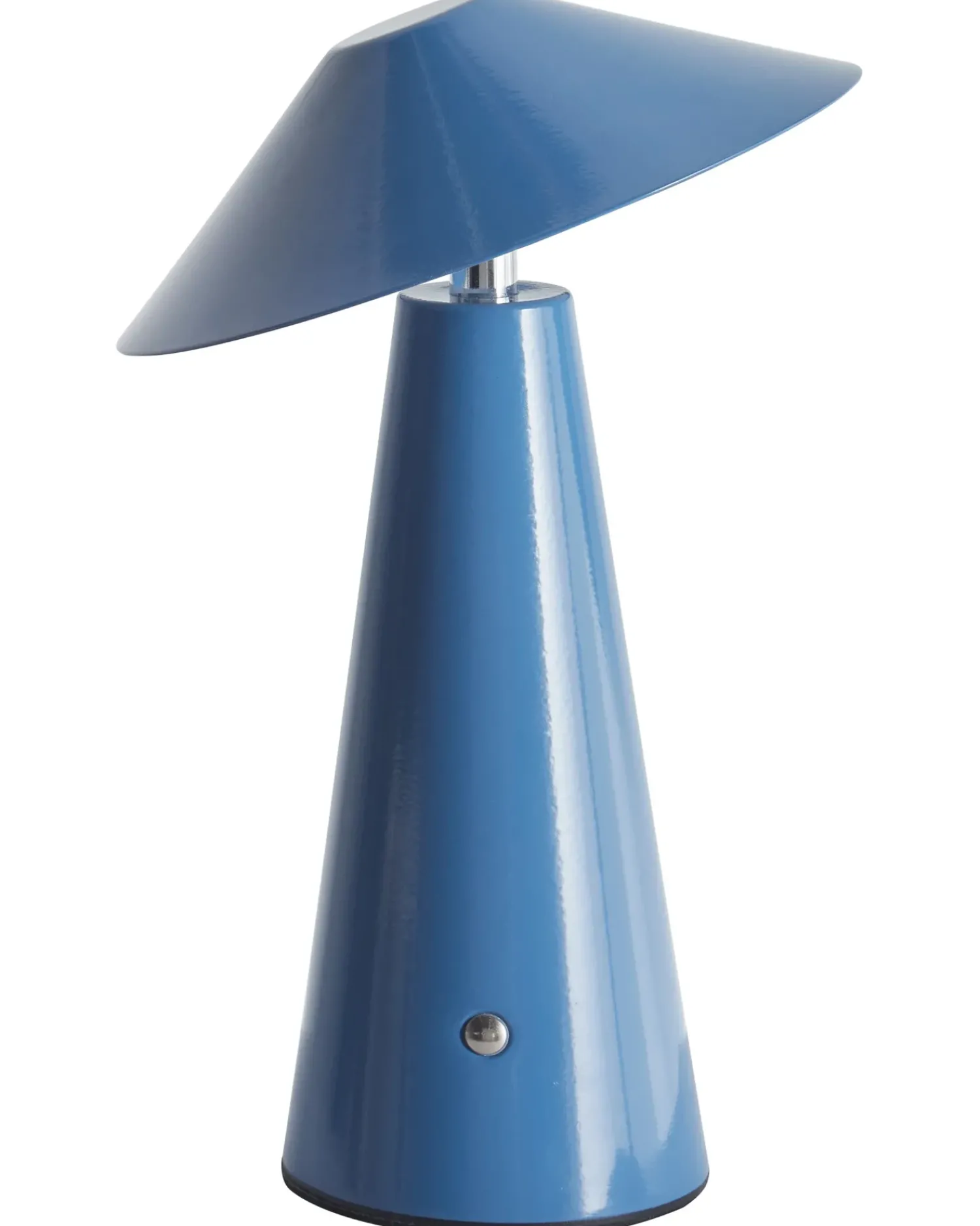 Sale Beliani Lampada da tavolo senza fili a LED APAYAO con dimmer Metallo Blu Argento Bianco Blu Nero