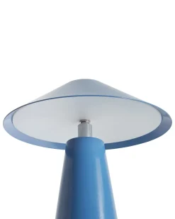 Sale Beliani Lampada da tavolo senza fili a LED APAYAO con dimmer Metallo Blu Argento Bianco Blu Nero