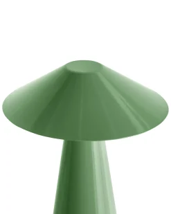 Sale Beliani Lampada da tavolo senza fili a LED APAYAO con dimmer Metallo Verde Argento Bianco Nero Verde