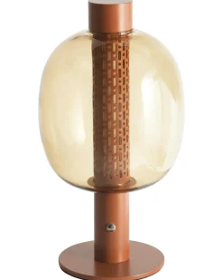 Sale Beliani Lampada da tavolo senza fili a LED PULANGI con dimmer Metallo Marrone