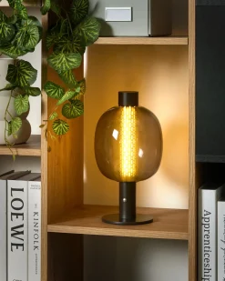 Sale Beliani Lampada da tavolo senza fili a LED PULANGI con dimmer Metallo Nero