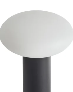 Discount Beliani Lampada da tavolo senza fili a LED BUAYAN con dimmer Metallo Nero Bianco Nero