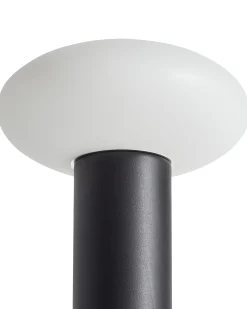 Discount Beliani Lampada da tavolo senza fili a LED BUAYAN con dimmer Metallo Nero Bianco Nero