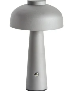 Online Beliani Lampada da tavolo senza fili a LED AGUSAN con dimmer Metallo Grigio Bianco Grigio Nero