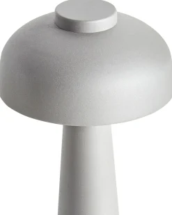 Online Beliani Lampada da tavolo senza fili a LED AGUSAN con dimmer Metallo Grigio Bianco Grigio Nero
