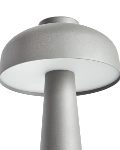 Online Beliani Lampada da tavolo senza fili a LED AGUSAN con dimmer Metallo Grigio Bianco Grigio Nero