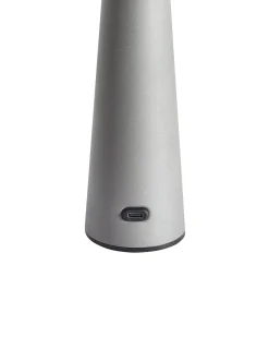 Online Beliani Lampada da tavolo senza fili a LED AGUSAN con dimmer Metallo Grigio Bianco Grigio Nero