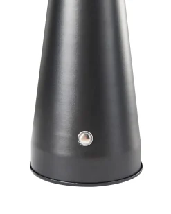 Outlet Beliani Lampada da tavolo senza fili a LED BOCONO con dimmer Metallo Nero