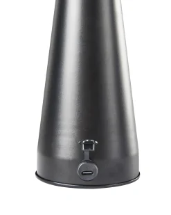 Outlet Beliani Lampada da tavolo senza fili a LED BOCONO con dimmer Metallo Nero
